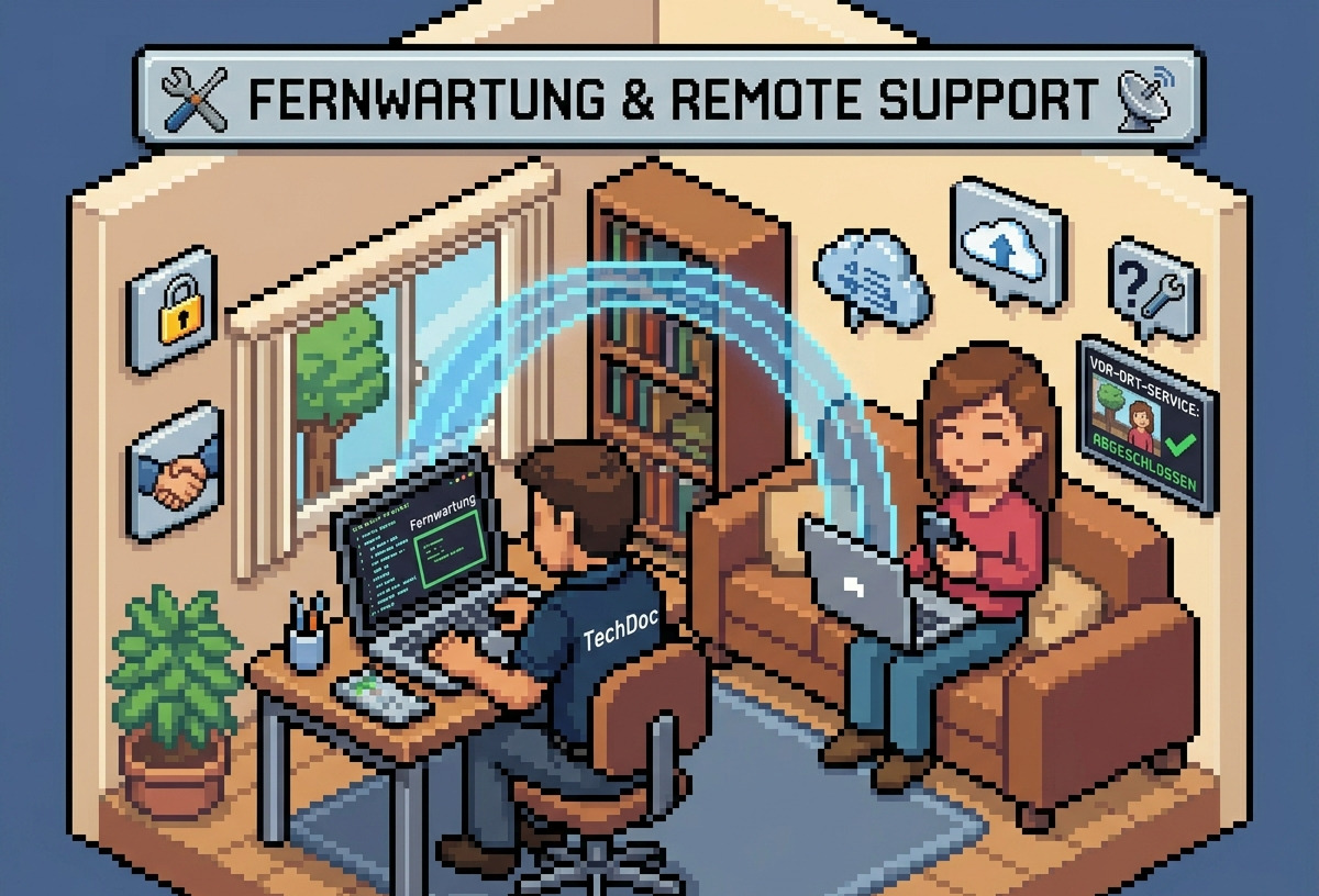 Fernwartung über eine sichere Verbindung