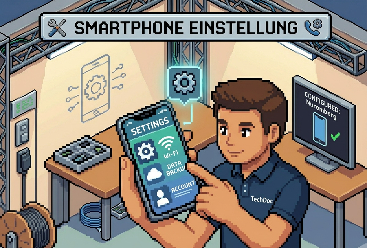 Einrichtung eines Smartphones